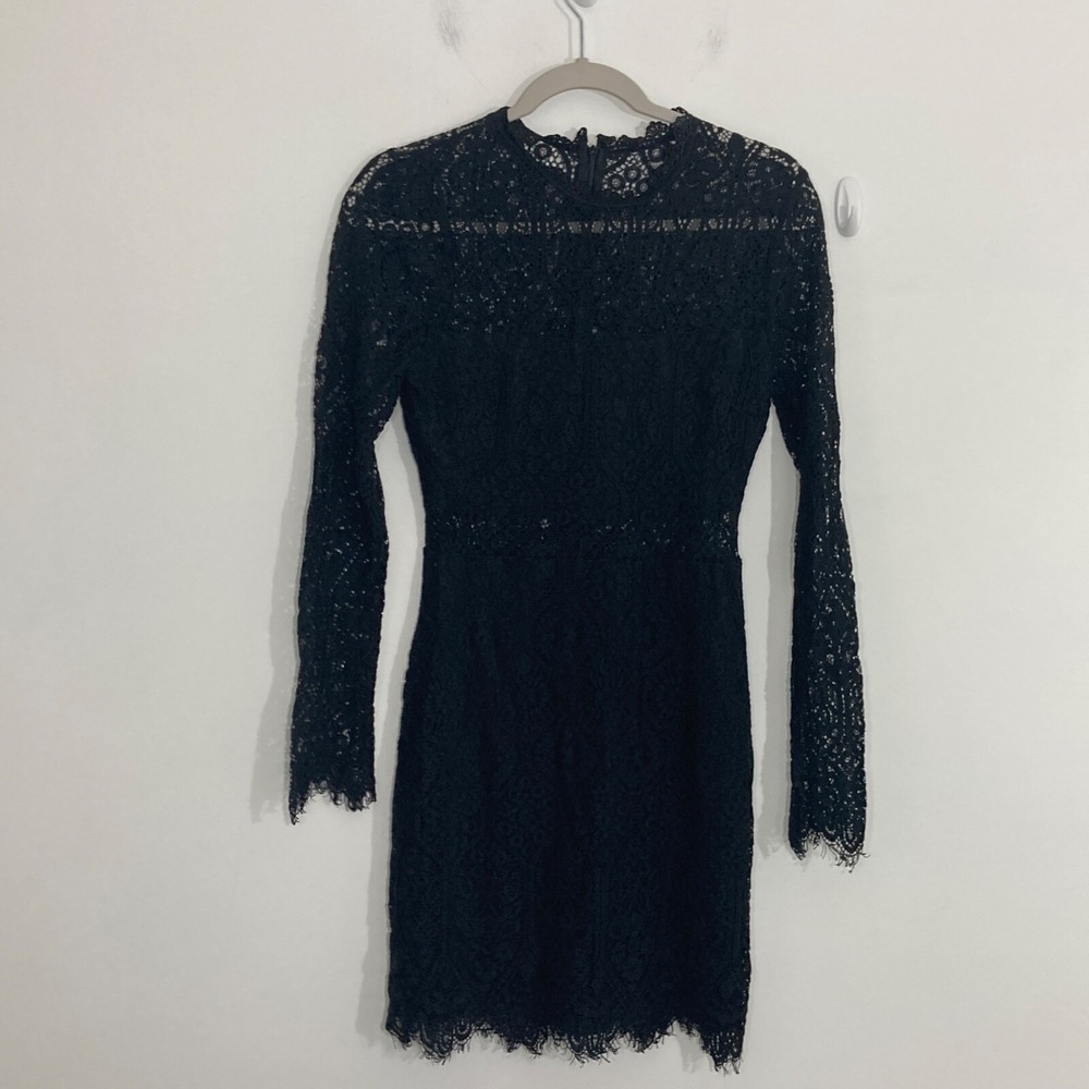 Lulu's Womens Dress Small Black Lace Appetite For Seduction Withcy Goth
